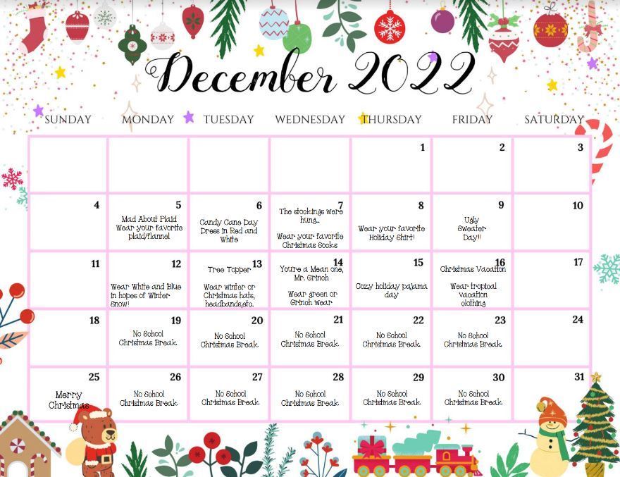 December 22 Calendar