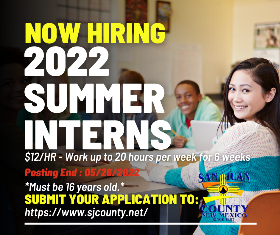 summer internship info for students